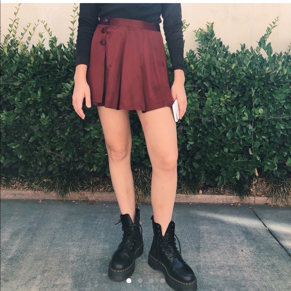 Maroon skirt